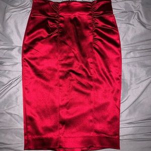 Bebe satin pencil skirt sz 0